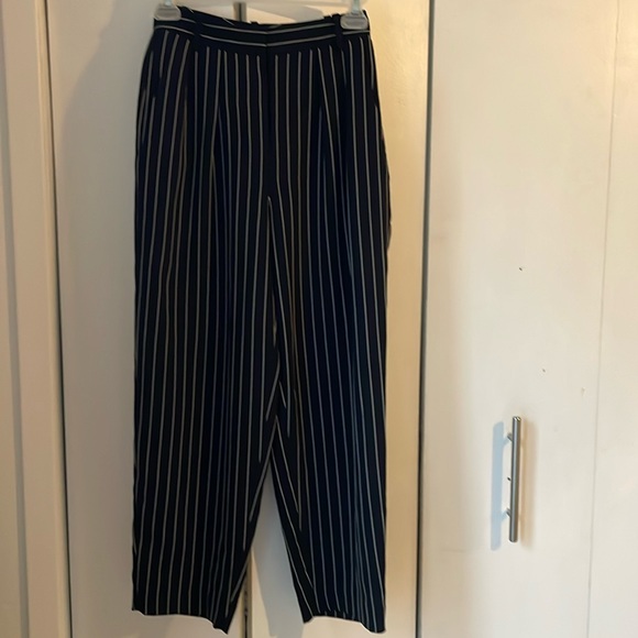 Babaton Aritzia black and white pinstriped Modesto pant - Picture 2 of 6